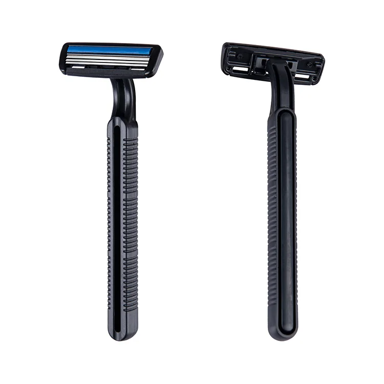 

Non-slip Handle Design Triple Blade Safety Shaving Razor, Customized color