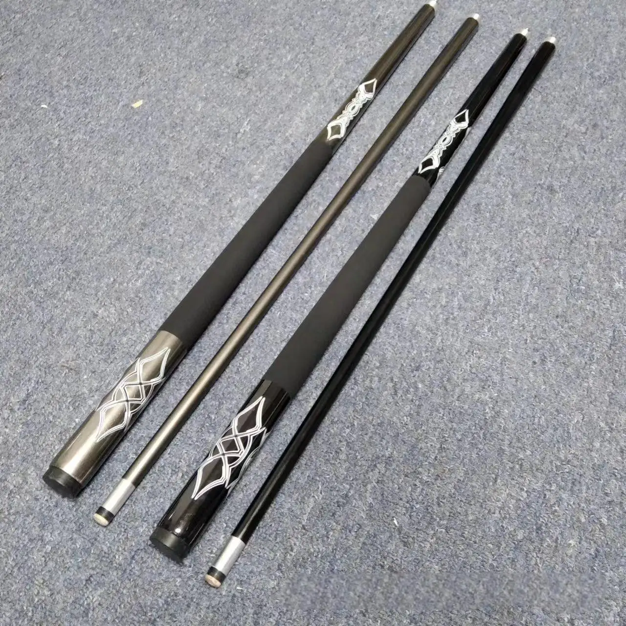 Factory Supply 1/2 Split 13MM Tip Size Carbon Fiber Shaft Carbon Cue Stick Carbon Fiber Cue Stick Billiard