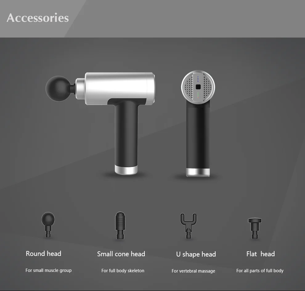 Dhz New Generation Handle Percussion Device Booster Cordless Muscle