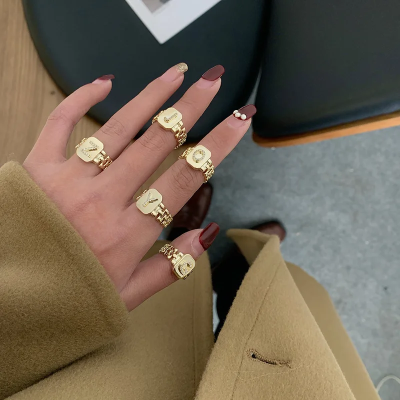 

Unique design hot sale Stainless Steel for Women Stainless Steel Jewelry Ring, Gold