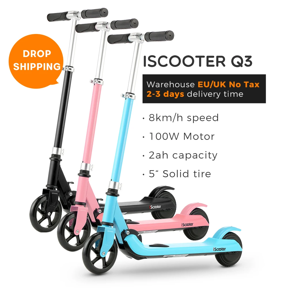 

Cheap Kid two wheels electric scooter 100W electric scooter eu stock