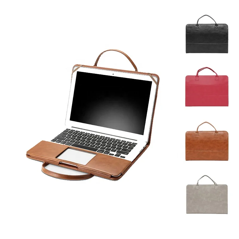 

new design pu leather business 15.4 inch laptop handbabag for women
