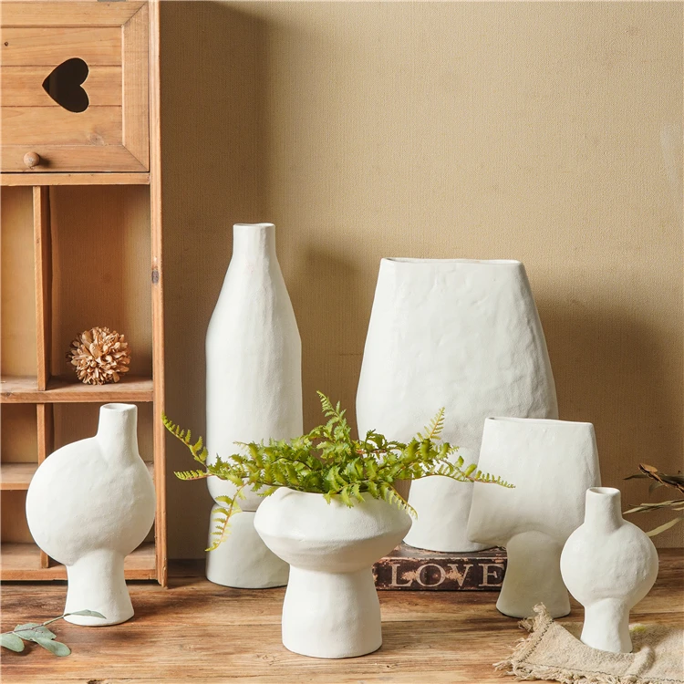 

Wholesale nordic style vases wedding tabletop decoration porcelain flower vases creative home decor ceramic vases