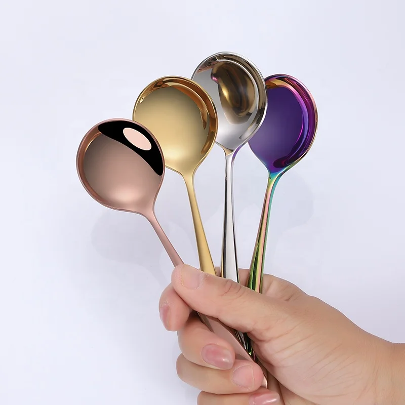 

2021 hot sales products stainless steel handle cadbury egg n spoon coffee cupping spoon set, Customized color