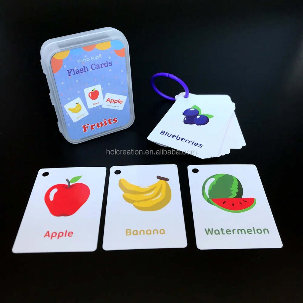 

Children Baby Learning English Flash Cards Pocket Educational Learning Toys Word Table Game Card for Kids Learning, Cmyk