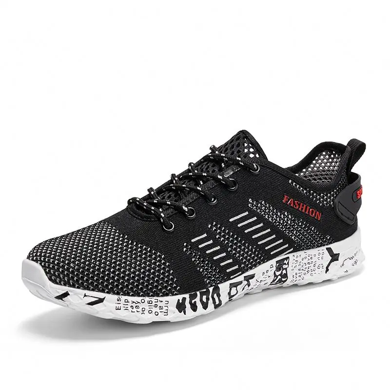 

2021 Fashion Mesh Sneakers Men's Casual Sport Running Shoes Footwear Casual Sport Shoes Size 48 Breathe Mesh Shoes, Optional