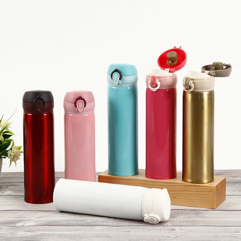 

Wholesale high quality thermos cup thermos flasks vacuum flask with bounce lid vacuum flasks