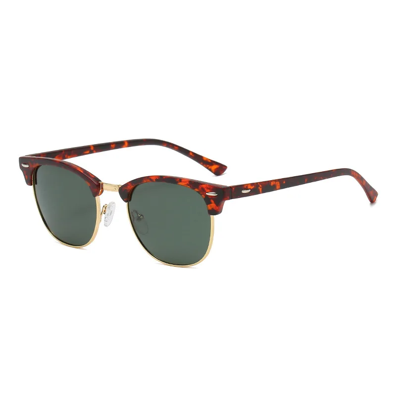

2022 New Arrival Luxury Designer Men Half Rimless Frames UV400 Polarized Lens Sunglasses For Male