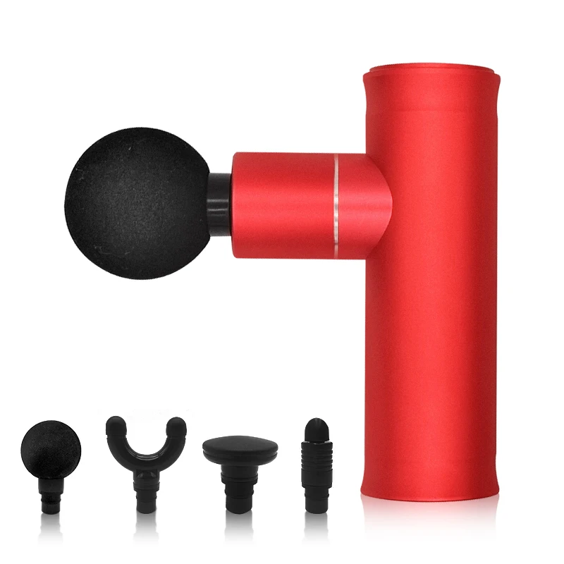 

Dropshipping Portable Electric High Speed Vibrate Muscle Massage Gun High Speed Vibrate Intelligent Mini Body Massage Gun, Red/black