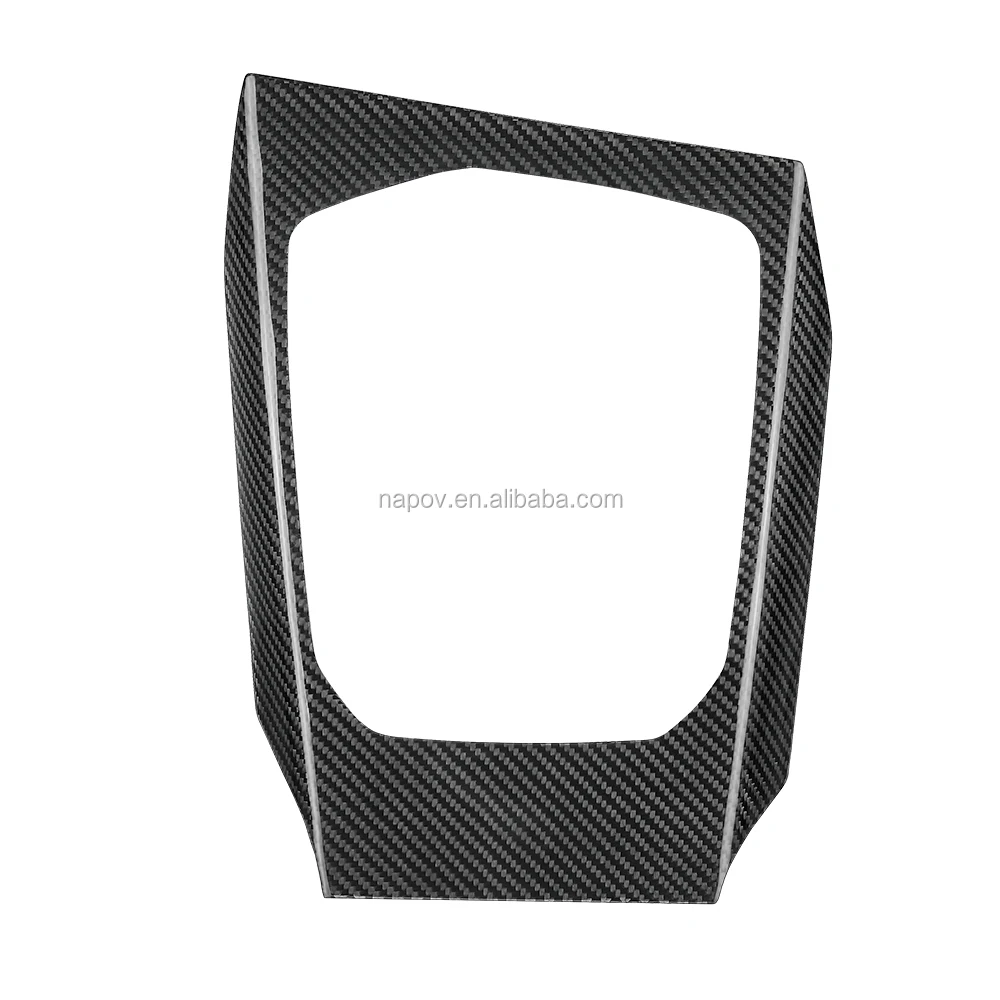 Real Carbon Fiber Car Parts Interior Trims Dashboard Console Cover For