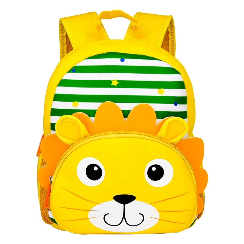 

Fashion New Design Lightweight Neoprene 3D Cute Animal Zoo Kids Backpack