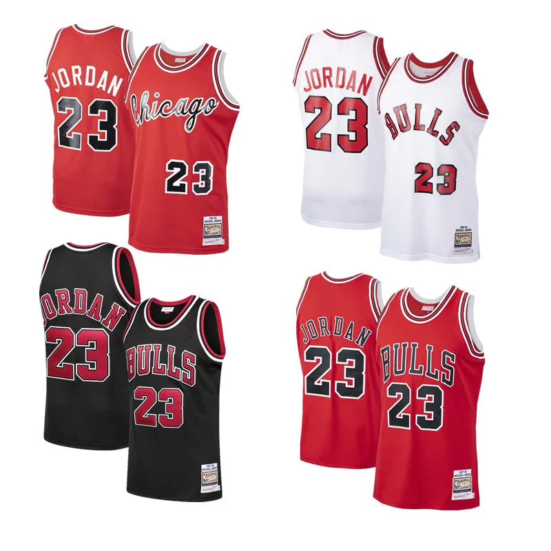 

High Quality Cheap Price Basketball Team Embroidered Men's Bull #23 Jordan Jersey, Custom color
