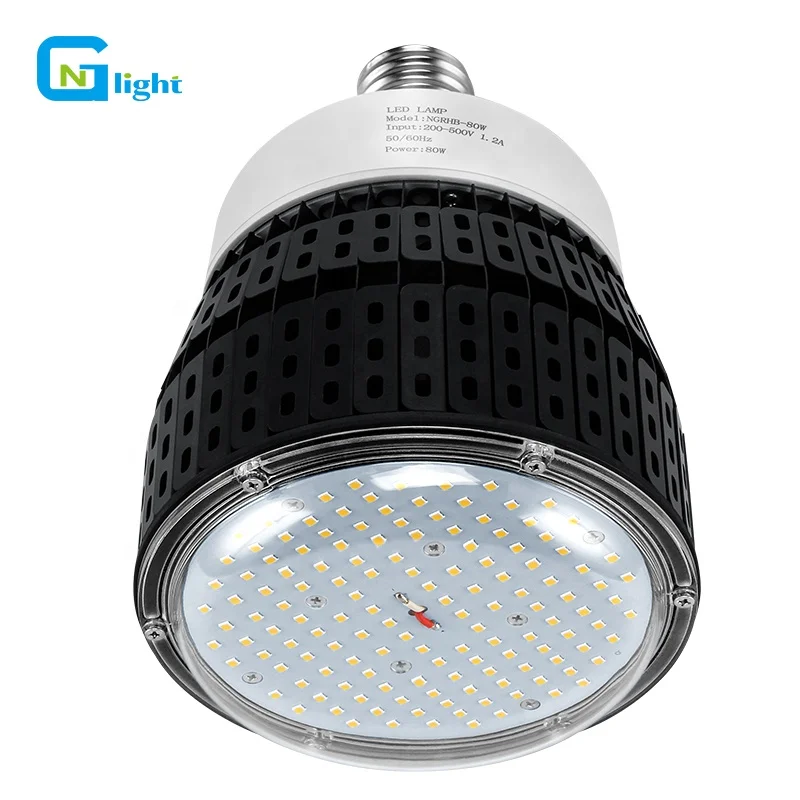 

High Quality Factory Garden Garage Light 5000K 80 watt E39 Socket LED High Bay Bulb Lights