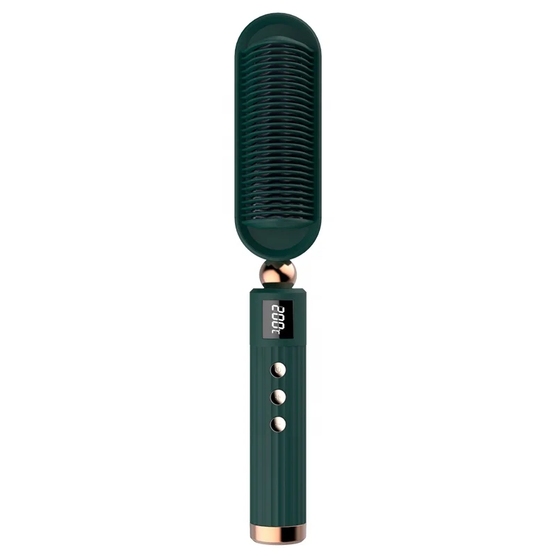 

Professional Electric Magic Wave Ceramic auto steam hair straightener and curler hair wand curler, Green