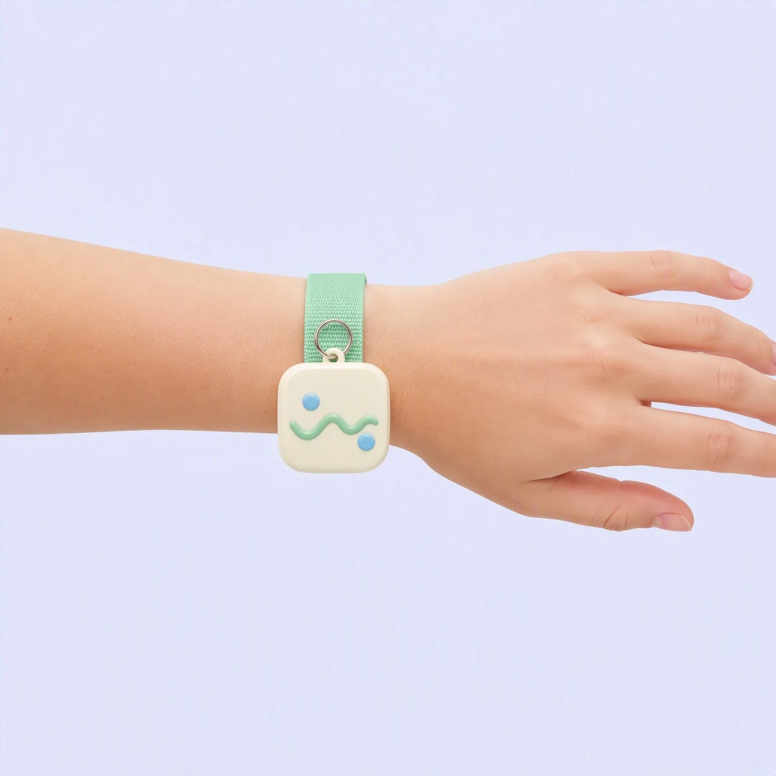 Soft PVC wrist keychain - worn on wrist