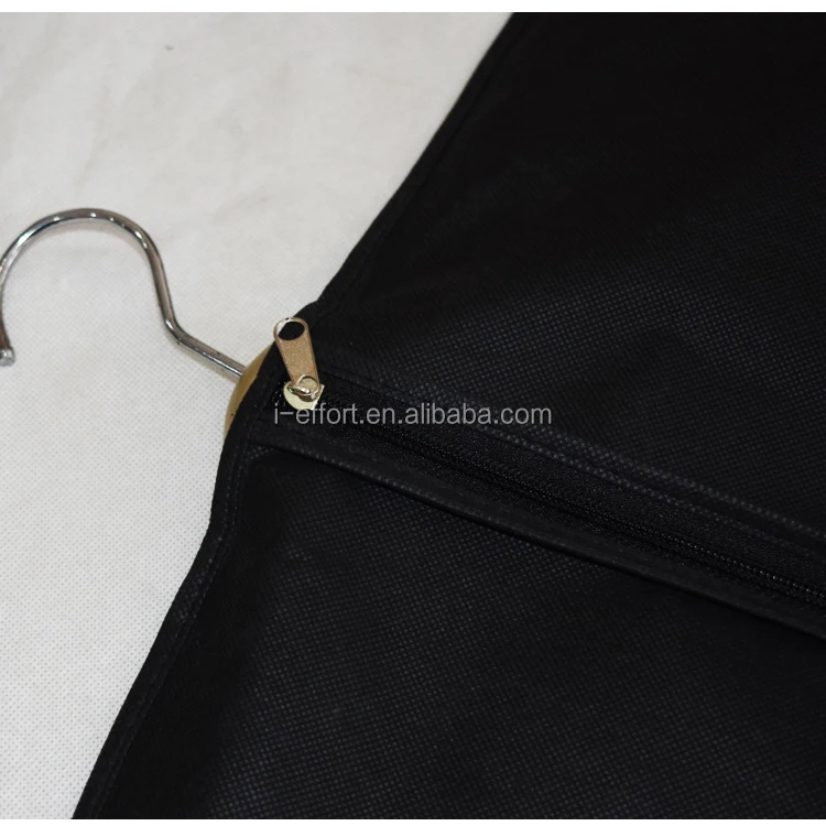 Black Mens Garment Bag Short Suit Luggage Hanging Clothes Travel Bag