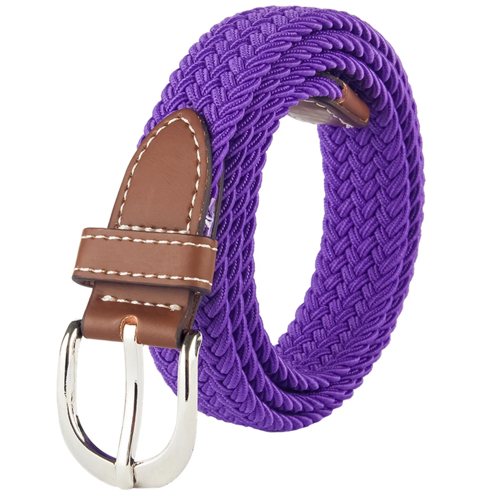 
Fashionable Factory Fabric Belt For Men/Women Webbing Belt Braided Elastic Stretch Belt 