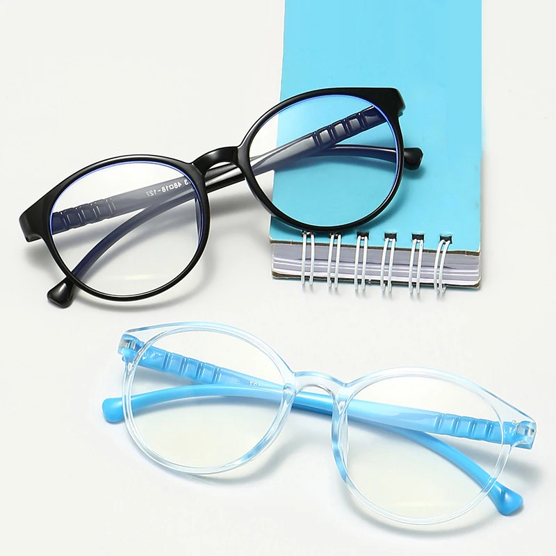 

SKYWAY Cheap Price New Type Children Round Frame Retro Anti-Blue Light Glasses Frame Computer Glasses For Kids
