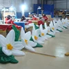 Custom Wedding Inflatable Artificial Flower Backdrop Indian Flower String
