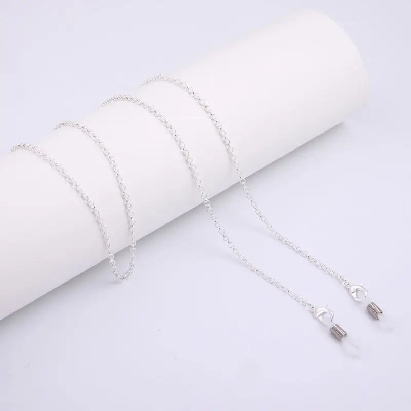 

1mm Thickness Copper Silver Plating Reading Spectacles Cord Holder Metal Sunglasses Eye Glasses Chain