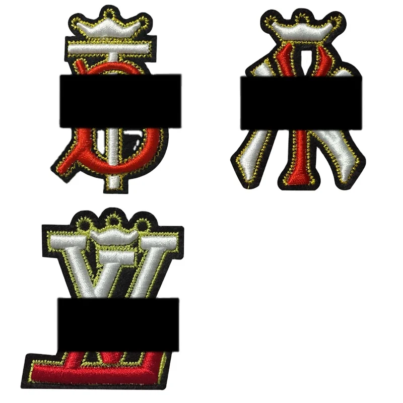 

Custom ironing embroidered cloth paste clothing brand logo patch clothing handbag shoes heat transfer sticker