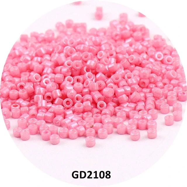

11/0 Japanese Glass Beads  Miyuki Delica Beads Uniform Opaque Wear Resistant Spacer Beaded For Women Sewing Accessories 10g, The color options