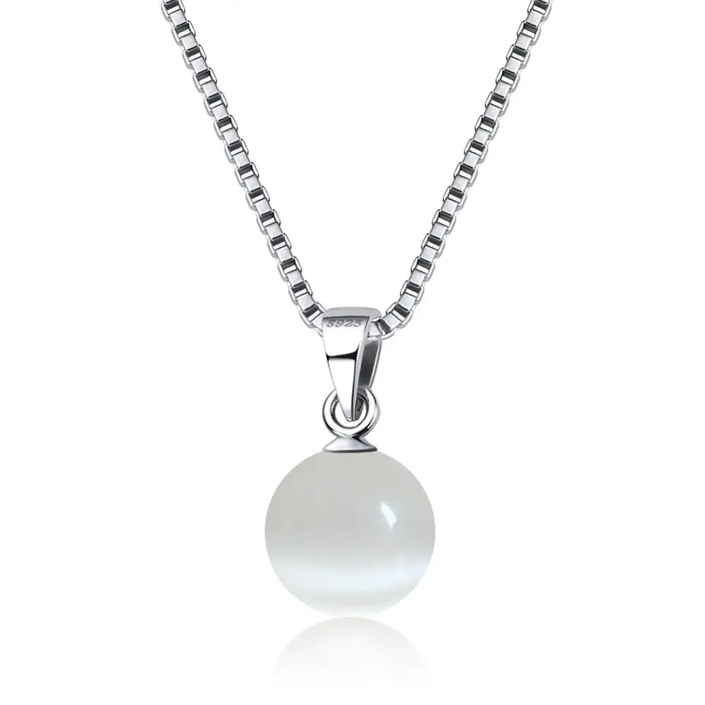 

RINNTIN SN87 Handmade Fashion 2020 Women Jewelry 925 Sterling Silver Bead Necklace