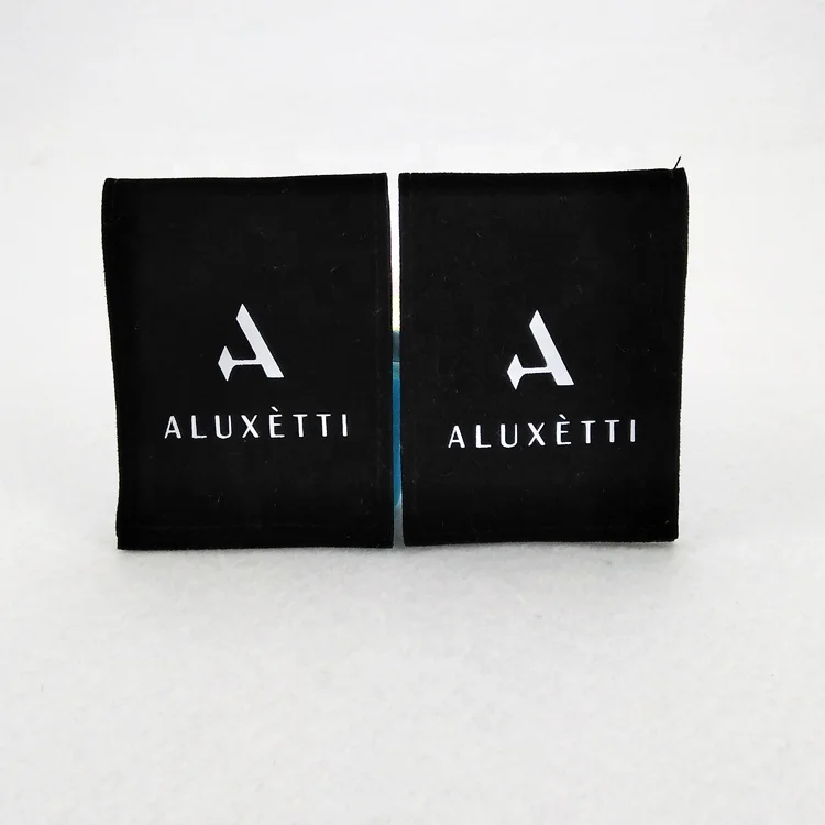 

Custom suede envelope jewelry pouch black velvet bag for neckless/bracelet, Customized color