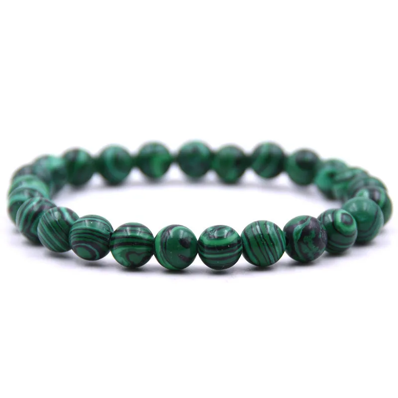 

Wholesale New Fashion 8 mm Colourful Turquoise Malachite Tiger Eyes Lava Stone Beaded Bracelets