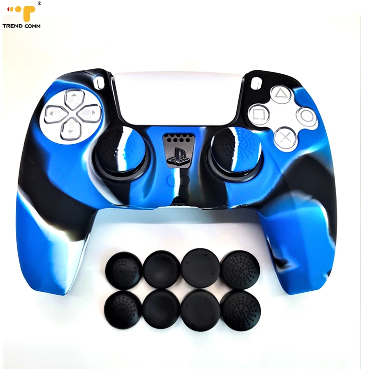 

2021 New Skin sticker Game Accessories Silicone Case Controller Consol For PS5, gamepad para ps5
