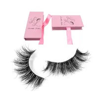 

XM040T clear band Private Label Packing Box Logo clear band new design 3D Mink Eyelashes lashes