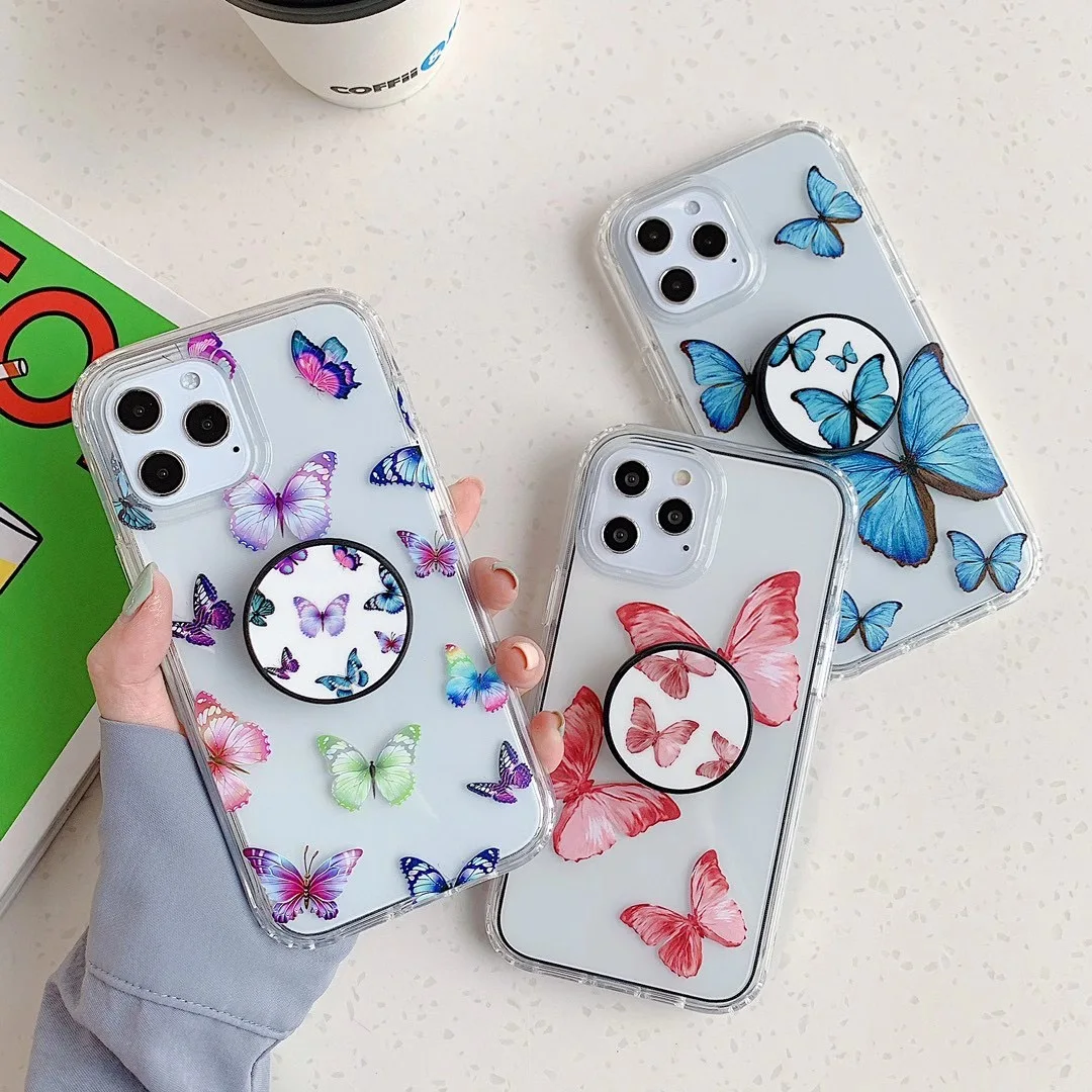 

Amazon shockproof bumper clear heavy duty phone case for iphone 12 pro,custom cases butterfly for apple iphone