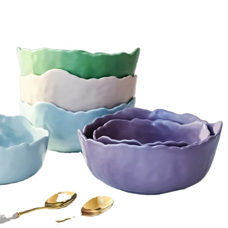 

Creative household ceramic vegetable and fruit salad bowl