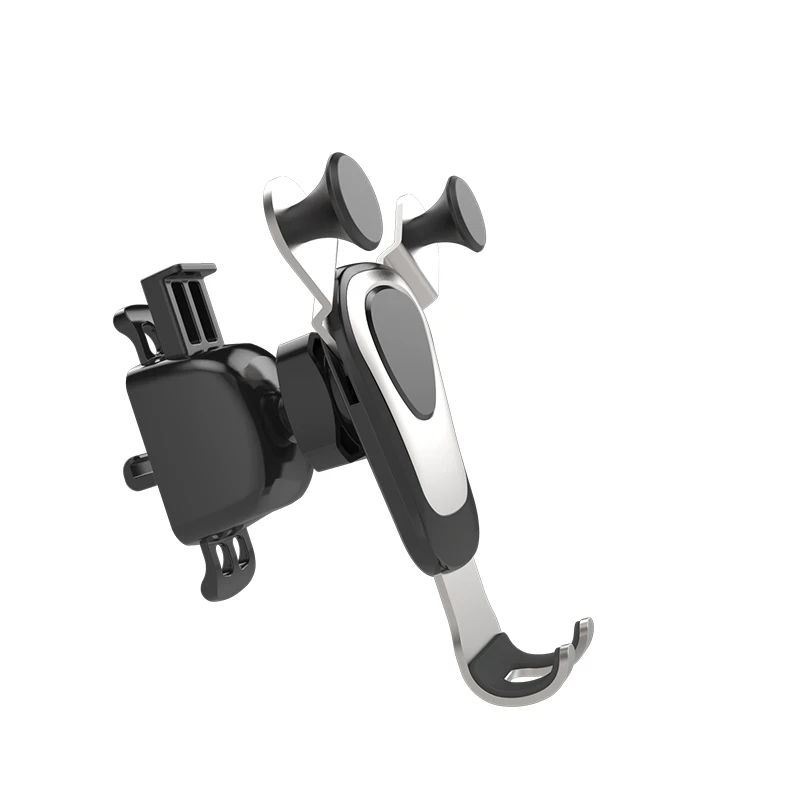 

Adjustable Gravity Car Holder Air Vent Clip Aluminum Alloy, Silver