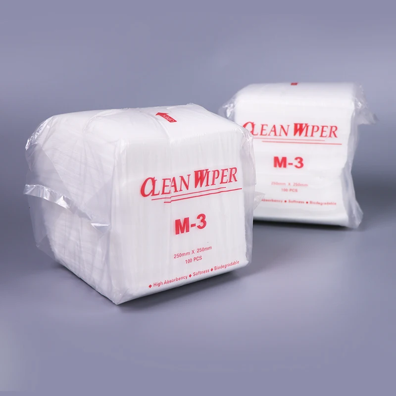 100% Rayon Nonwoven Fabric M-3 Cleanroom Wipe for Cleaning Diffusion Furnaces and Sensitive Electronic Equipment