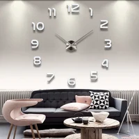 

Modern Design 3D DIY Wall Clock Acrylic Mirror Stickers Decorative Wall Clock
