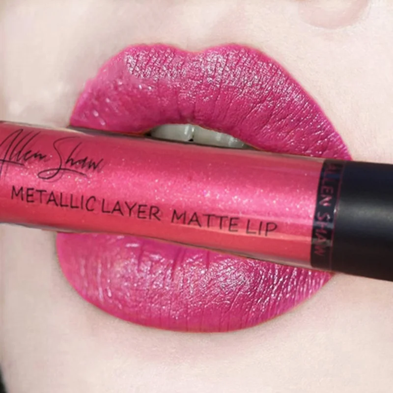

Factory Wholesale Long Lasting Metallic Waterproof Matte Lipgloss Tubes With Private Logo Liquid Lipstick