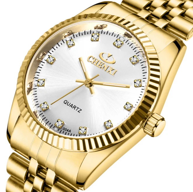 Brand Rollex Classic Men Luxury Chronograph Luminous Quartz Watch Women Gold Diamond watches Reloj de hombre