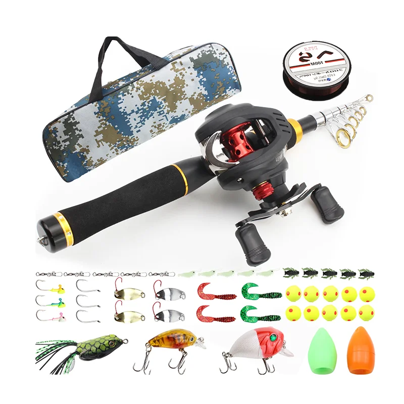 

2020 New Carbon Telescopic Rod Design Fishing Combo Set Fishing Rod Combo Kids Fishing Combo