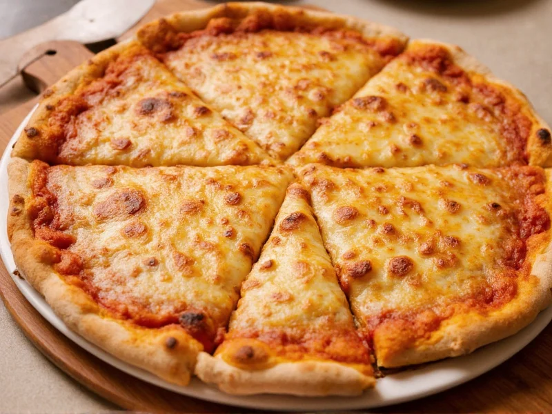 Perfectly baked homemade pizza with bubbling cheese and crisp crust