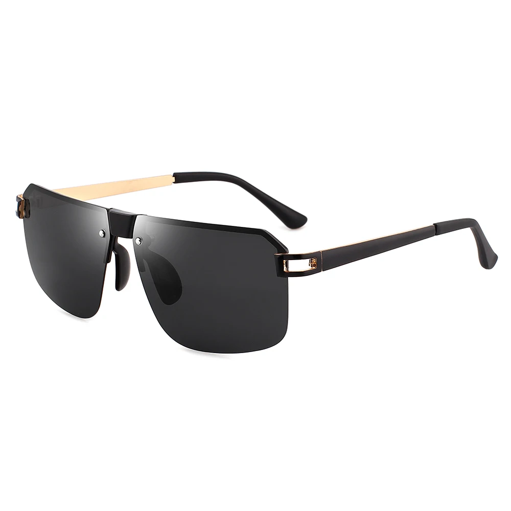 

2021 Newest Wholesale Fashion Popular Spring Hinge Metal Frame Aviation Polarized Sunglasses for Men