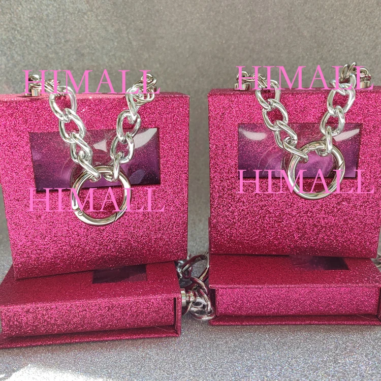 

2021 New Trend Eyelashes Box Lashes Mink Wholesale Purse Lashbox Luxury Eyelashes Box Magnetic Eyelashes Lase