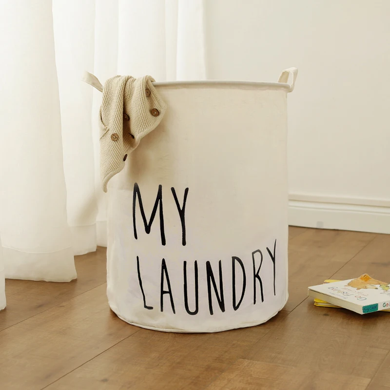 

2021 Popular Laundry Hamper Cotton Laundry Basket with Drawstring, Customized