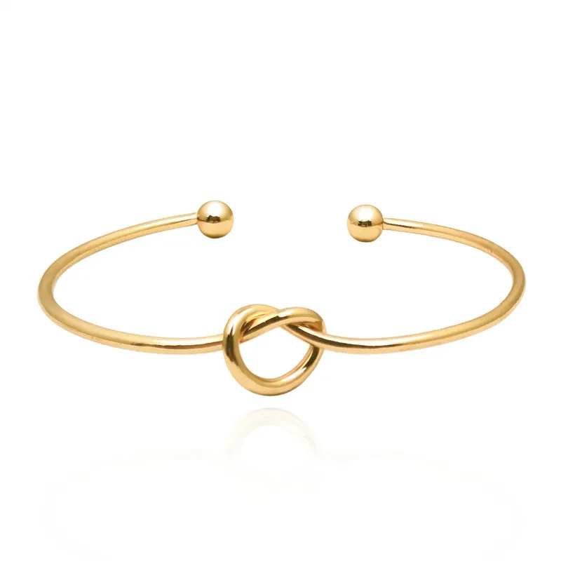 

Explosion style knotted open female bracelet bracelet