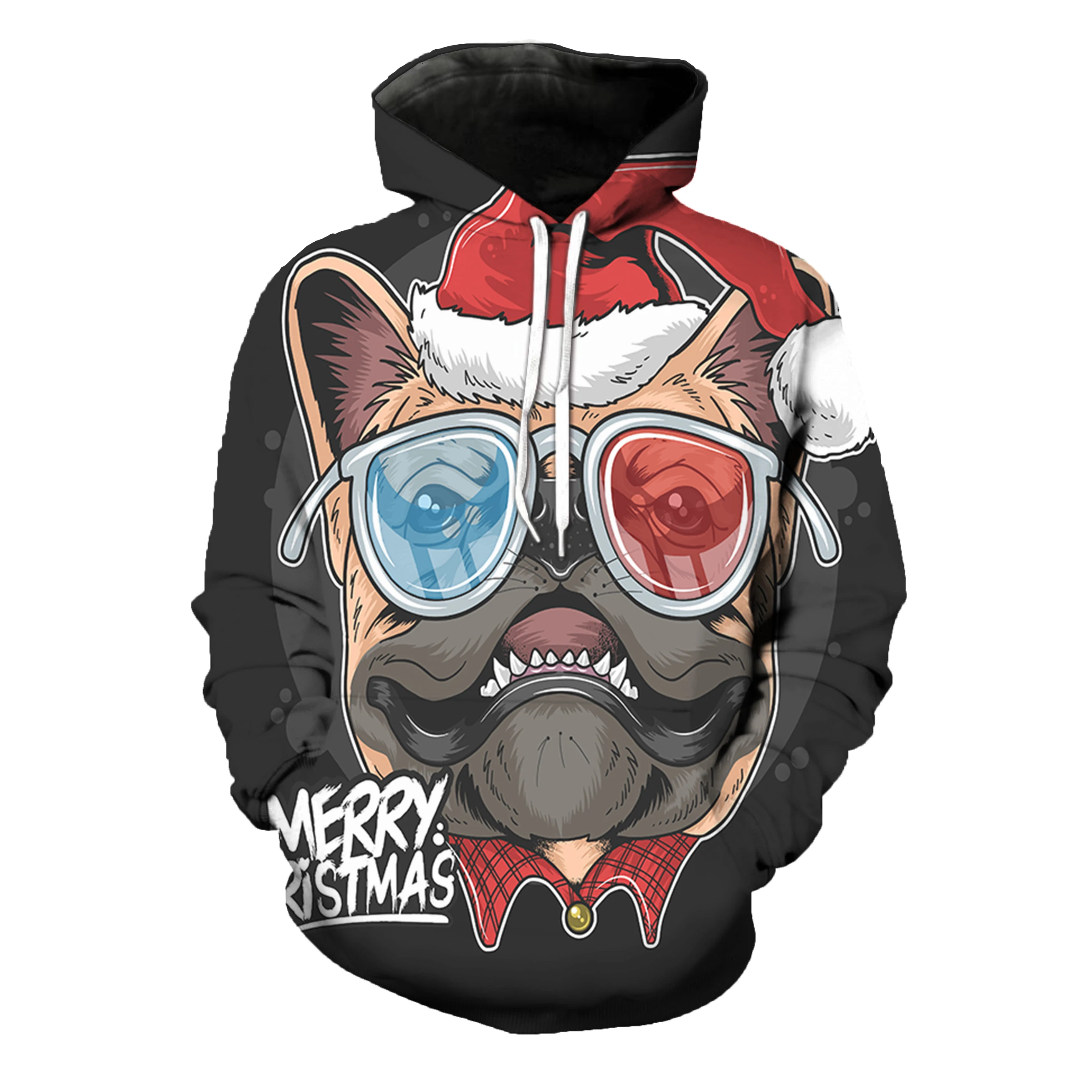 

Christmas animal hoodie 3D printing design hoodie