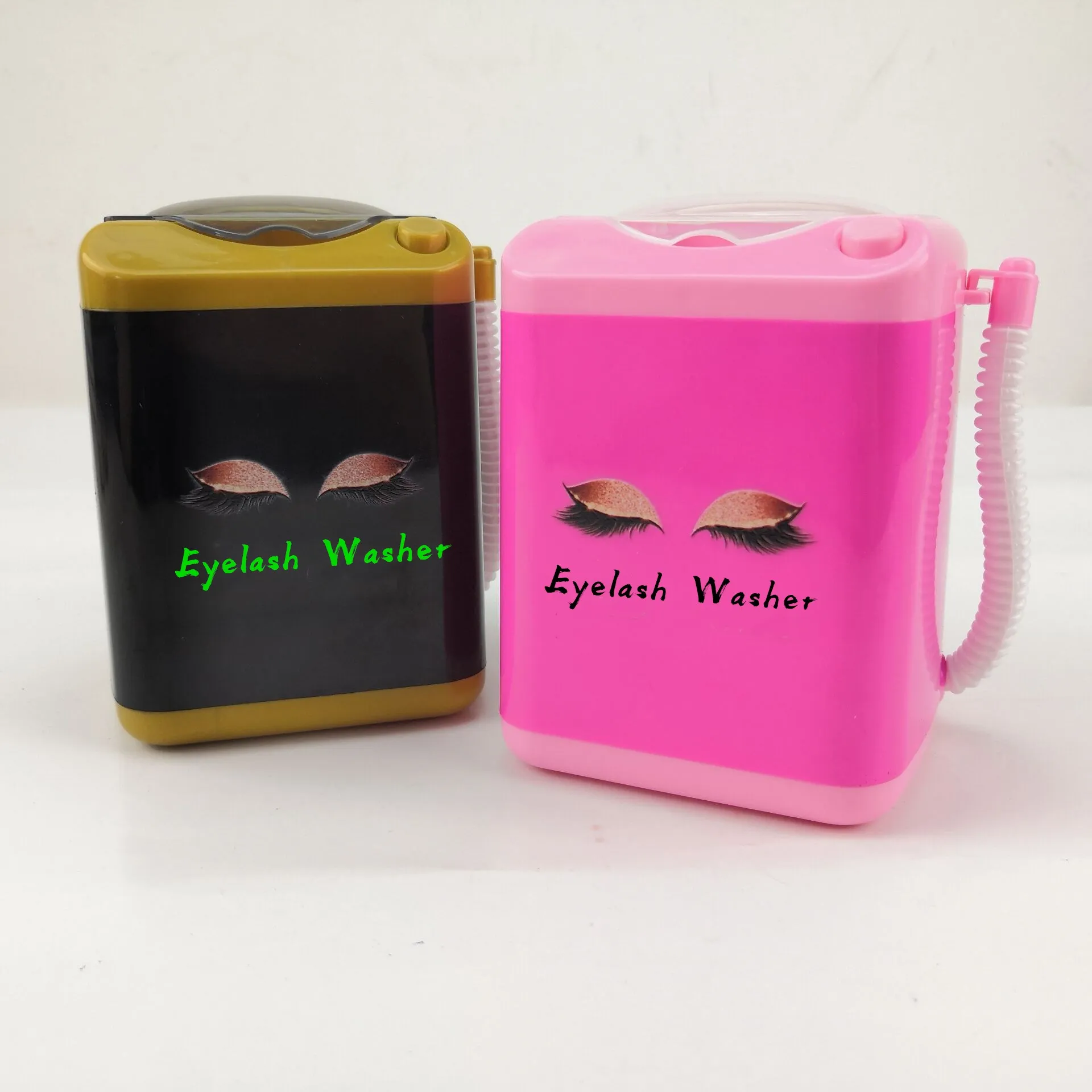 

Custom your own logo eyelash washing machine, Pink black and so on