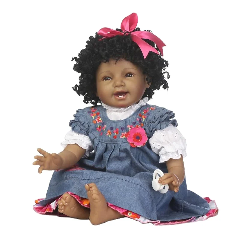 

Lovely toy realistic 22 inch full body silicone reborn doll 55cm lifelike newborn babies