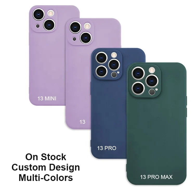 

Soft Microfiber Precise Camera TPU Back Cover Colorful Anti Shock Protective Wholesale Mobile Phone Case For iPhone 13 Pro Max