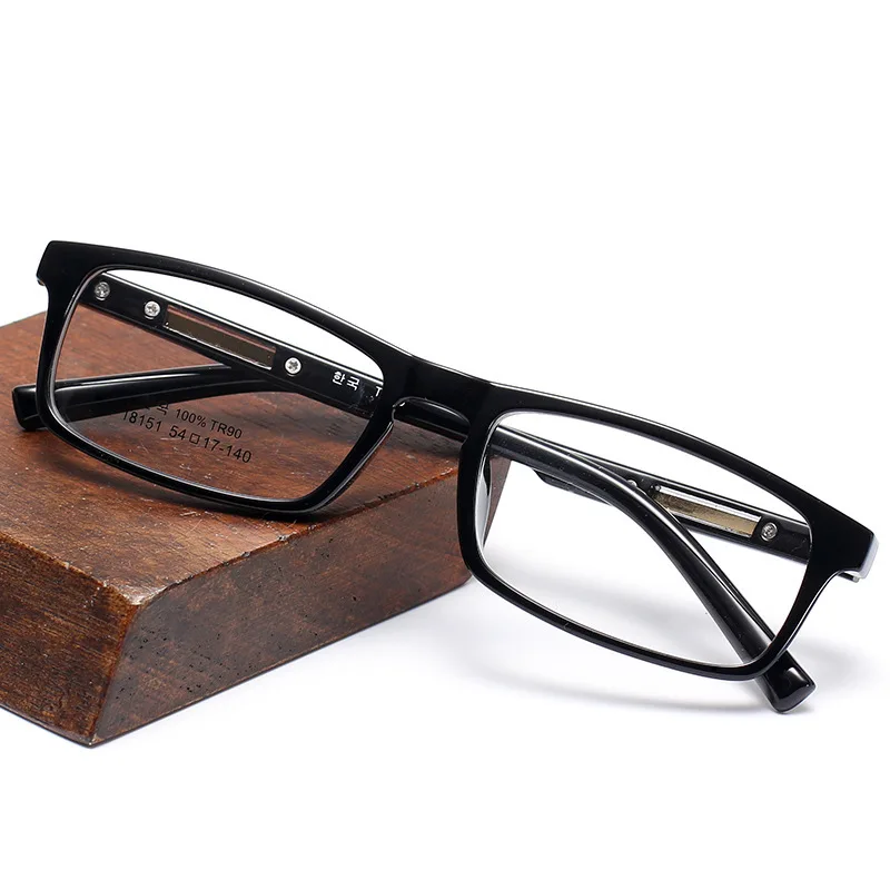 

Vintage Rectangle Glasses Frame For Men Black Blue TR90 Flexible Eyeglass Frames For Men Women Fast Shipping