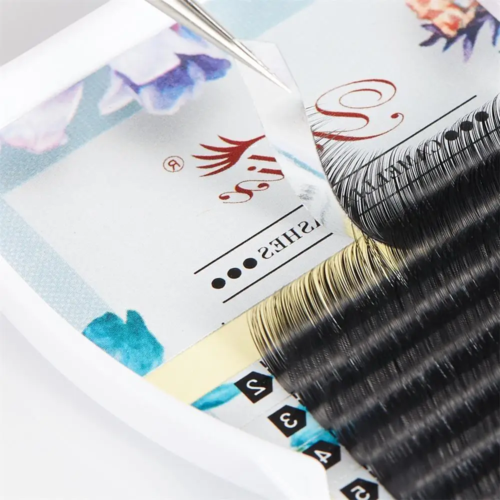 

Yelix Camellia Lash Cilios Silk Eyelashs Extensions Pestanas Pelo a Pelo Easy Fan Volume Eyelash Extension Individua, Black